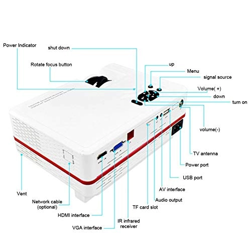 Mini Portable Projector 1920x1080p