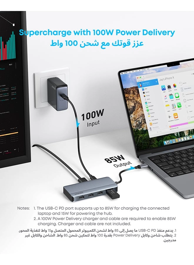USB-C Hub - 7-in-1 Dual Display