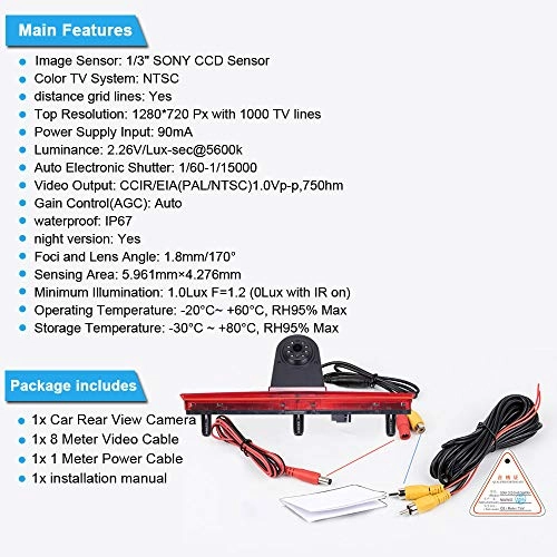 Reversing Camera - Night vision 628 x 586 pixels