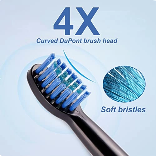 Sonic Toothbrush - 5 Modes 2 Mins Timer 4 Dupont Brush Heads