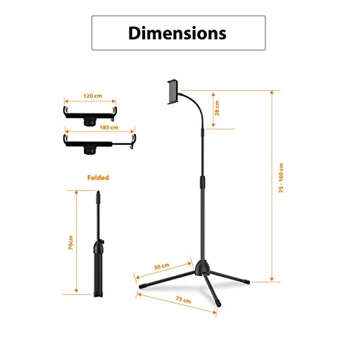 Mobile Stand Tripod - 3.5-12.5 Inch
