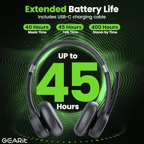 GI-HSET-BT-DUAL-BK-1 Wireless Headset