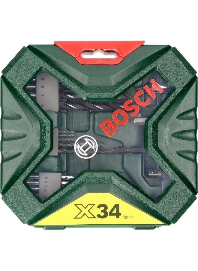 X-Line Classic - 34-piece Drill and Screwdriver Bit Set