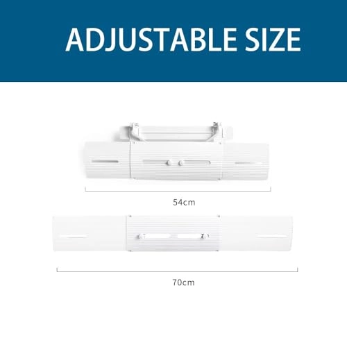 Air Conditioner Deflector - White Universal Adjustable Vent