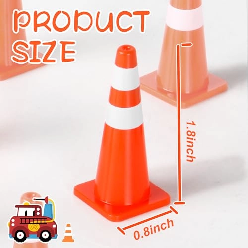 Mini Traffic Cones - 4 - 6 years 40 pieces