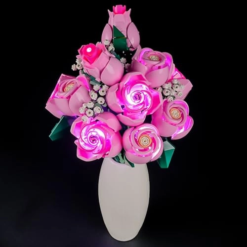 LED Light for LEGO Botanical Bouquet of Pink Roses 10374