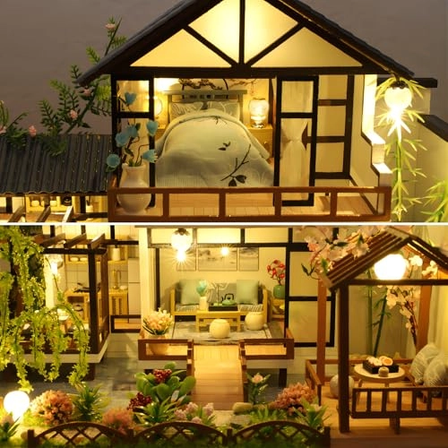 DIY Miniature House Kit - Bamboo Stream Courtyard