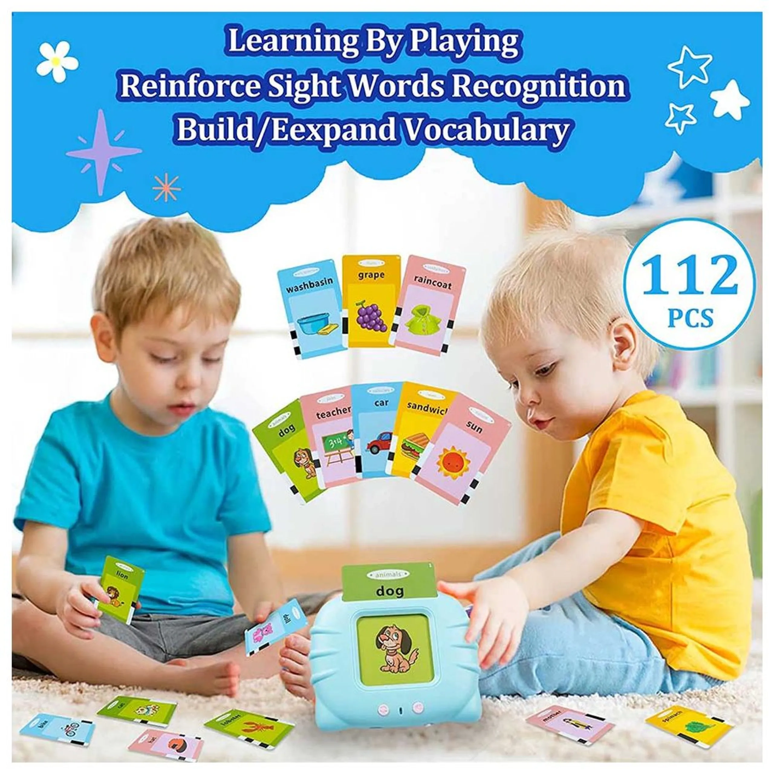 Talking Flash Cards - Suitable for 2 years and above