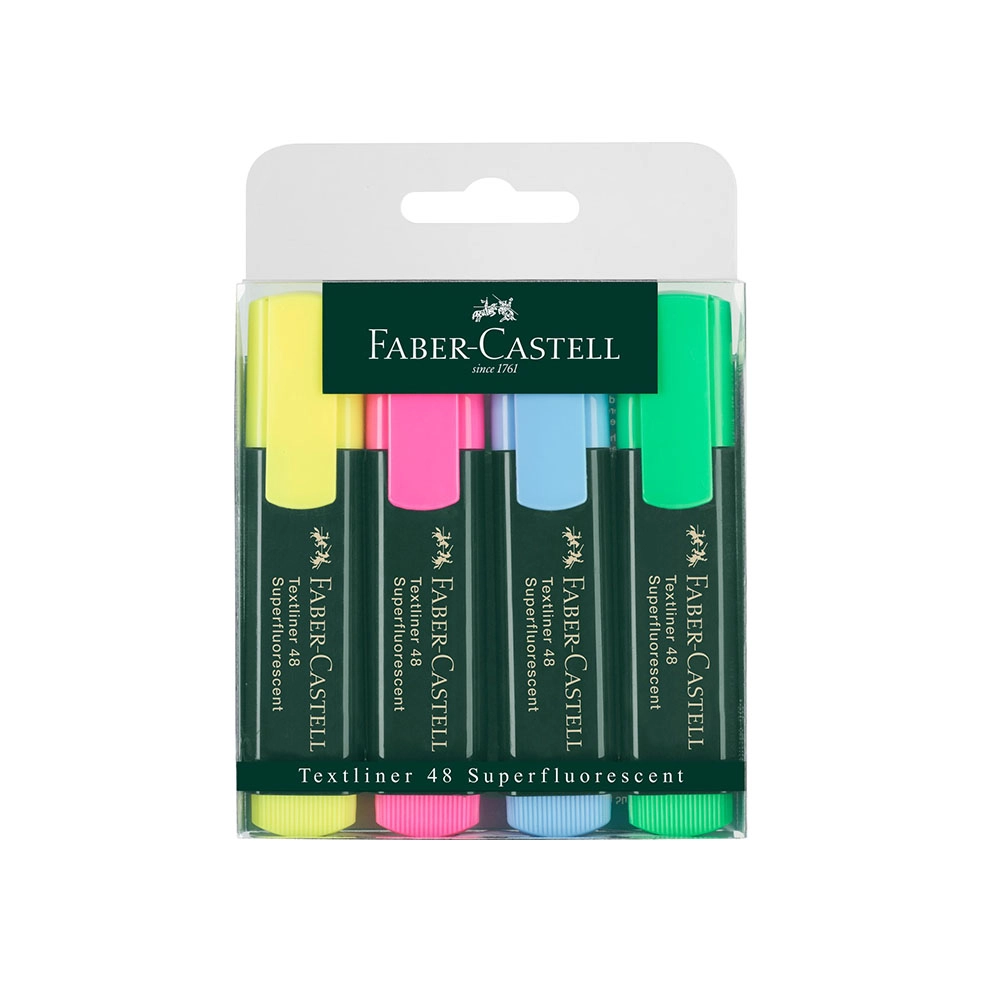 Faber-Castell Classic Highlighter - Wallet Of 4