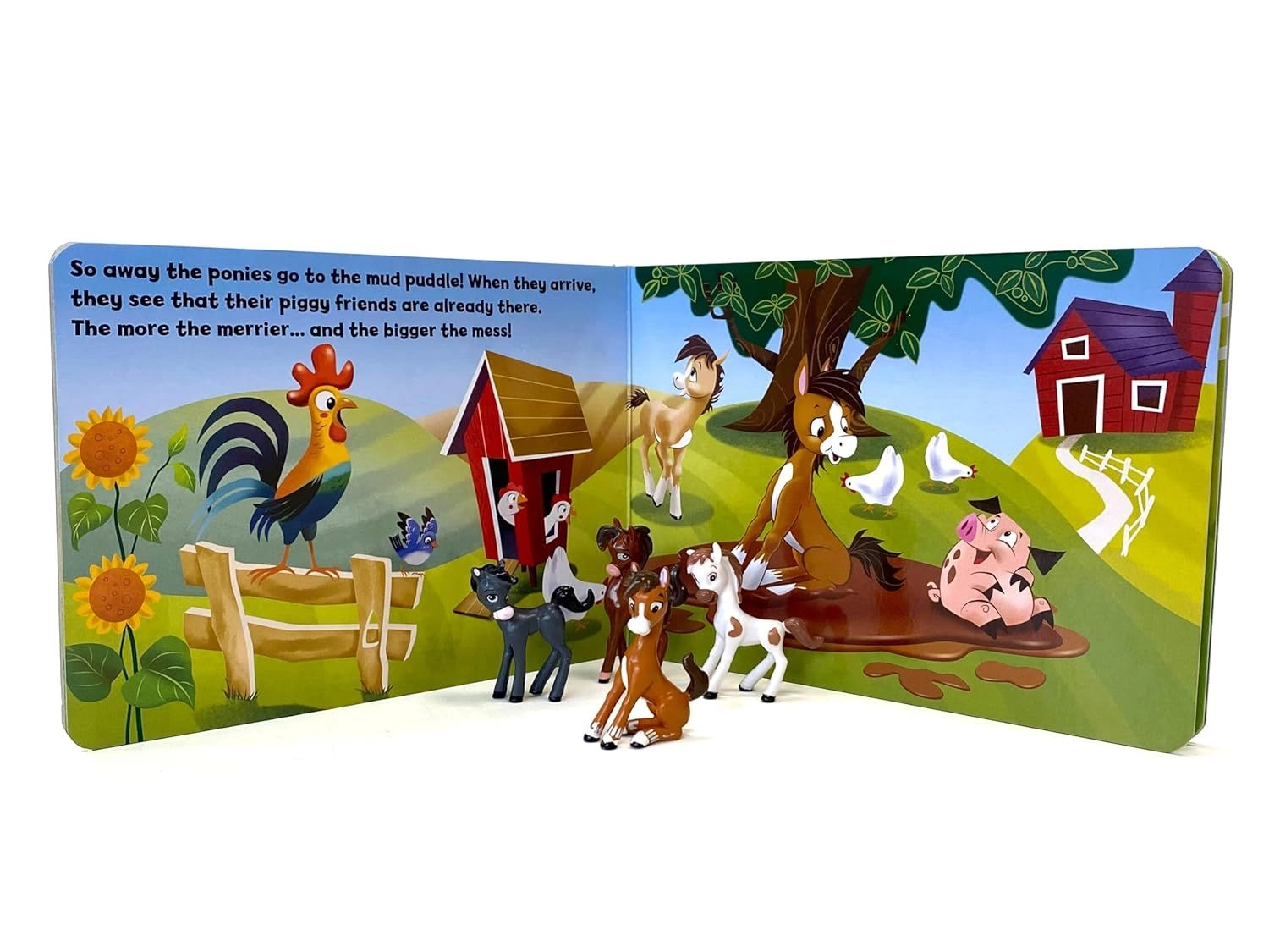 Playful Ponies Board Book - 3 years+