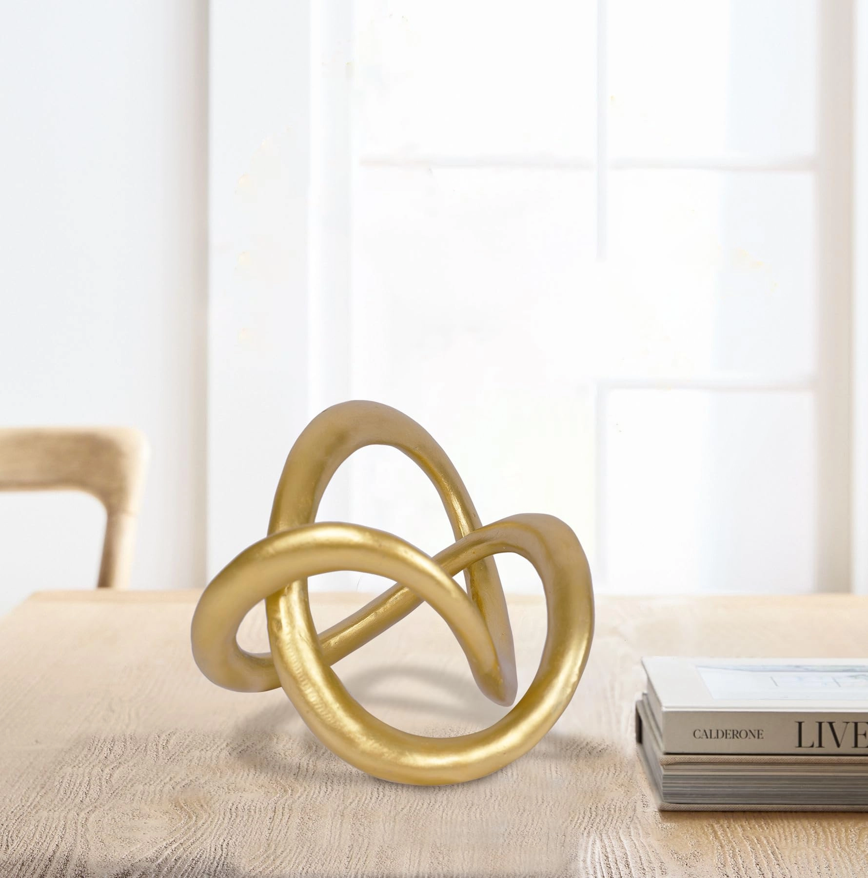 Gold Knot Statue - Resin