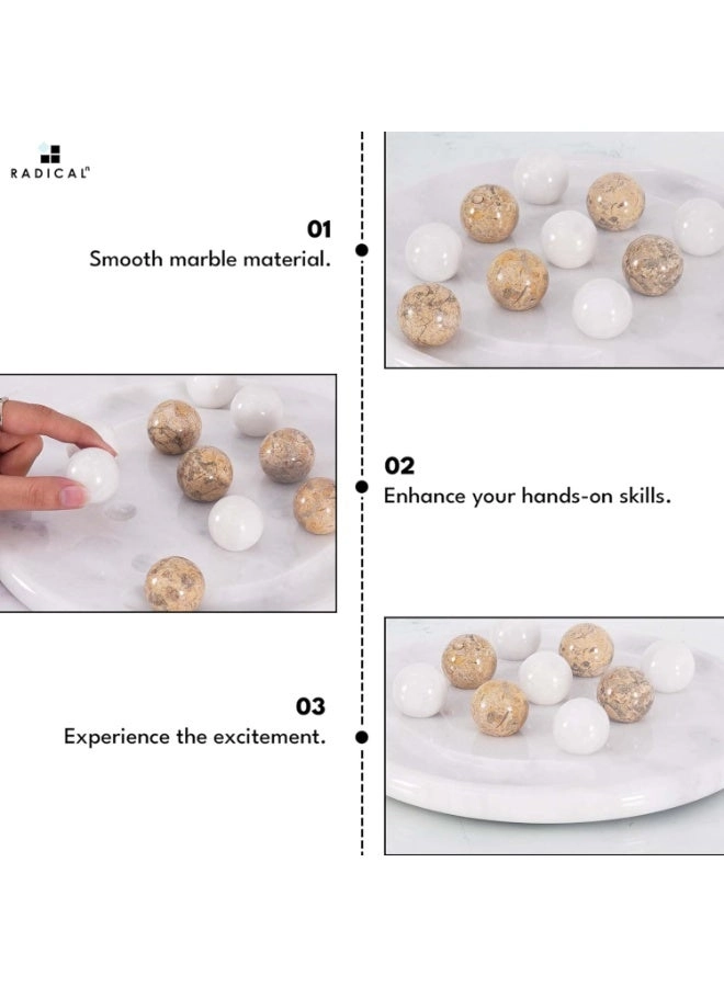 tic_tac_toe - Marble Handmade Red and Coral