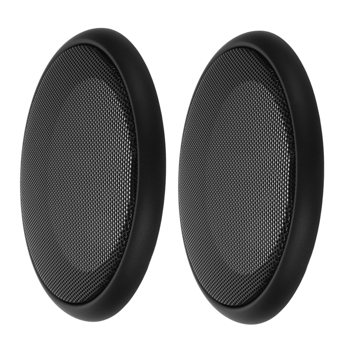 Car Subwoofer Speaker Grill Covers - 2 Pcs Black Mesh Design