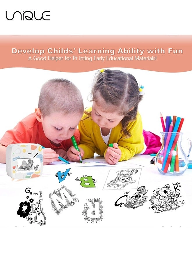 Mini Sticker Printer - 200dpi 1200mAh