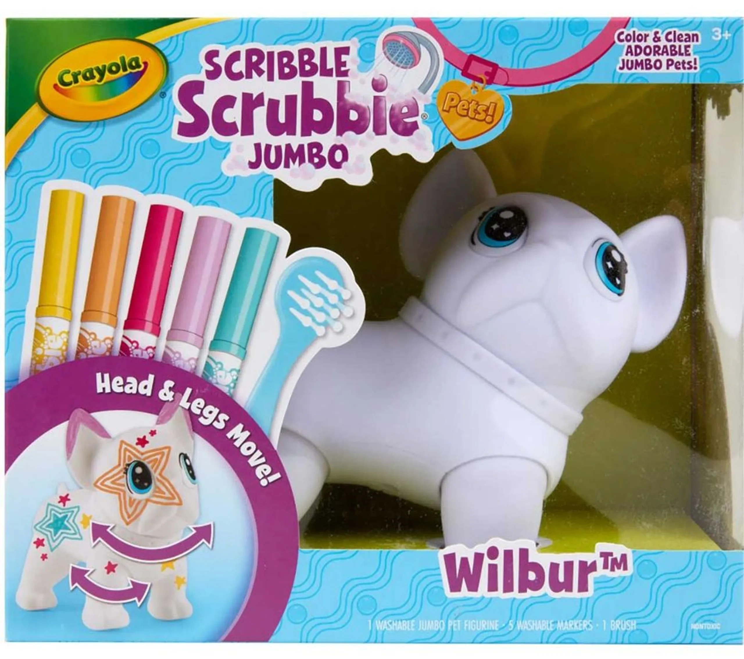 Scribble Scrubbie Pets - Jumbo Wilbur 6-inch