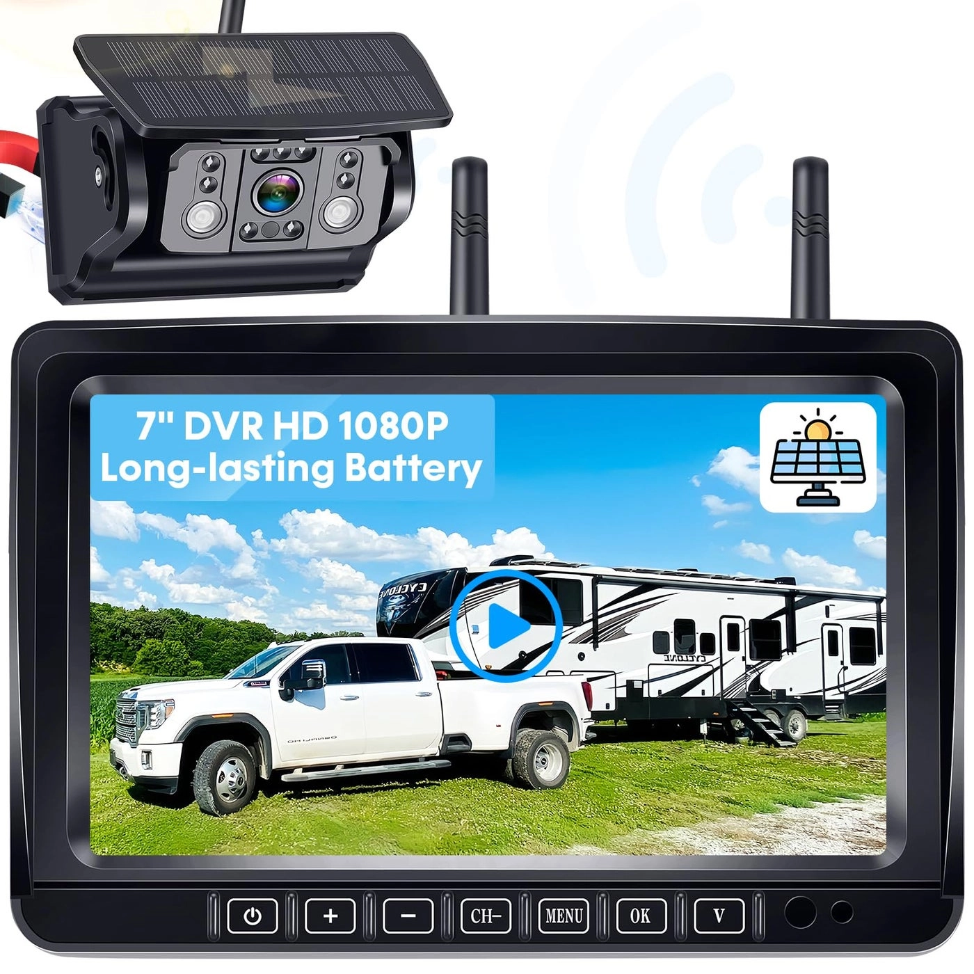 RV Backup Camera - Night Vision Wireless 1080P HD