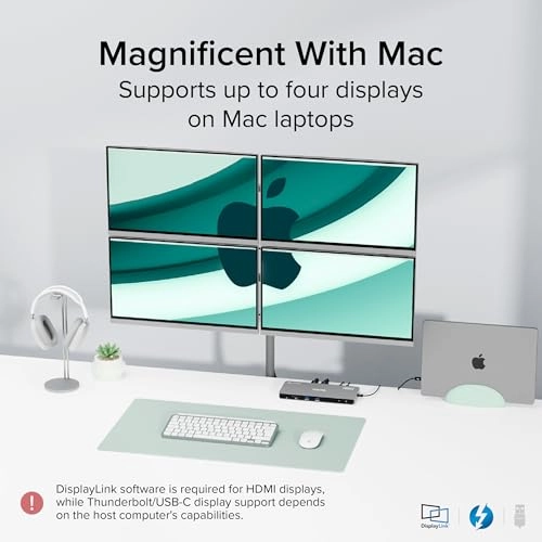 Thunderbolt 4 Dock - Thunderbolt/USB-C Windows 10+ macOS 11+ ChromeOS 100+