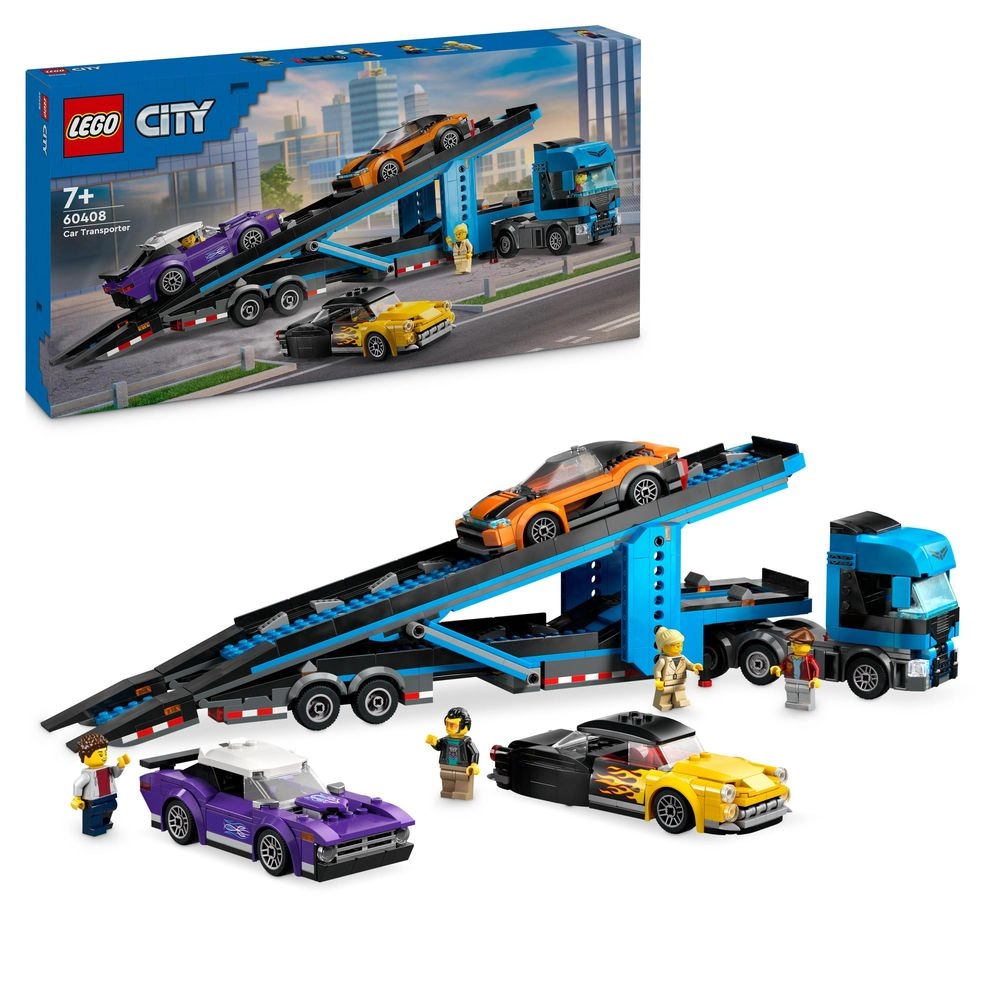 LEGO City Car Transporter Truck with Sports Cars (60408)