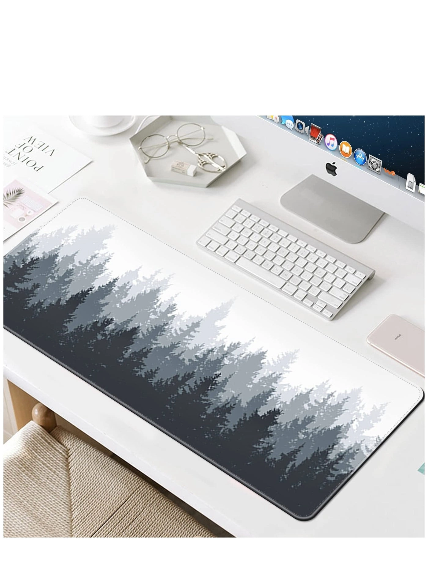 Extended Large Rubber Cloth Gaming Mouse Pad - 80x30 cm