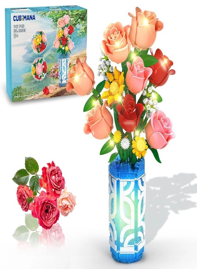 Flowers Bouquet Building Set - 747 pcs
