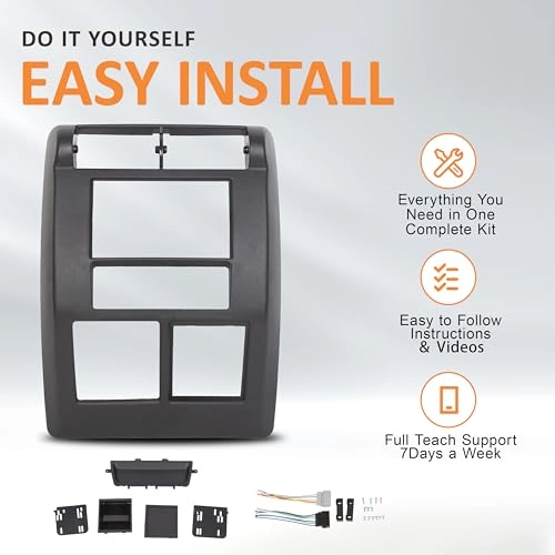 Double DIN Dash Radio Bezel - Jeep Wrangler TJ 19972002