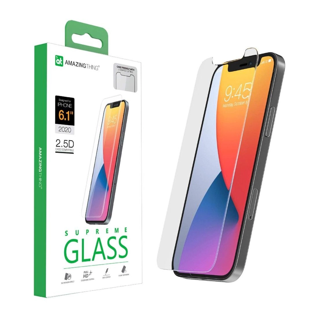 AMAZINGthing Crystal 2.5D Screen Protector for iPhone 12 Pro / iPhone 12