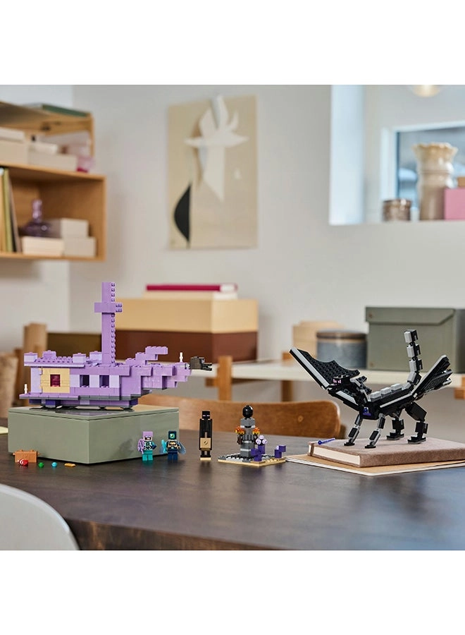 Minecraft The Ender Dragon and End Ship (21264)