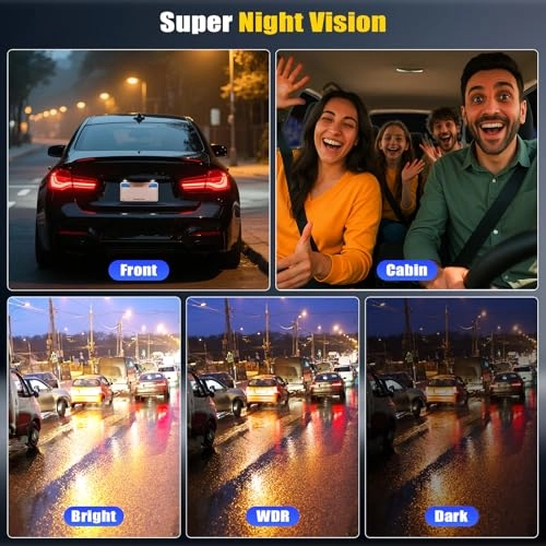 3-channel dash cam - 2.5K+1080P+1080P