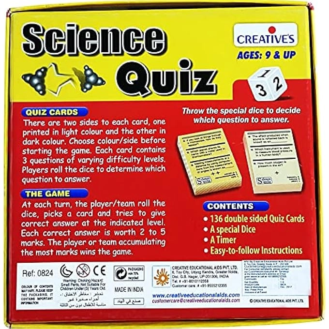SCIENCE QUIZ Science - 3 years+