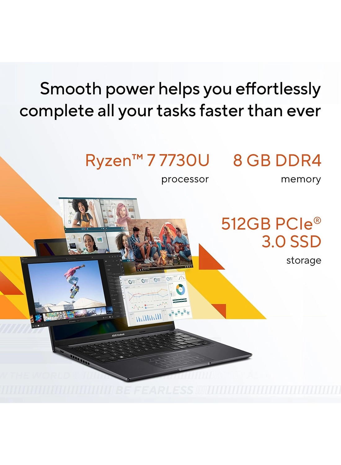 Vivobook 16 M1605YA - 16'' Ryzen 7-7730U 8GB DDR4 512GB SSD