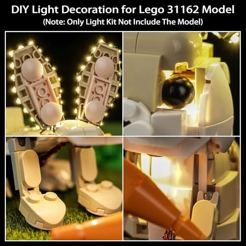LED Lighting Kit 31162 - ABS Easter for LEGO Cute Bunny 31162