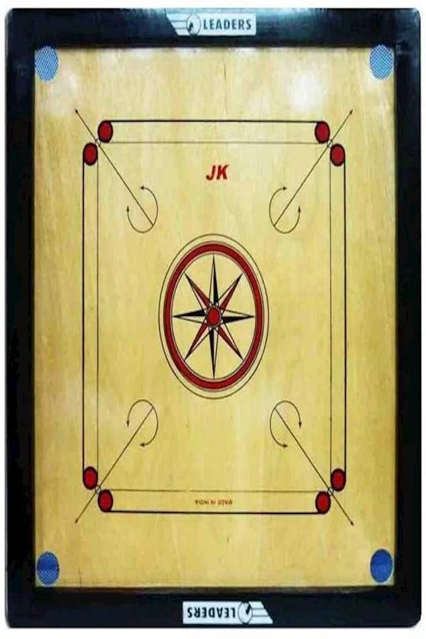 Carrom Board - Wooden + Coins - Plastic