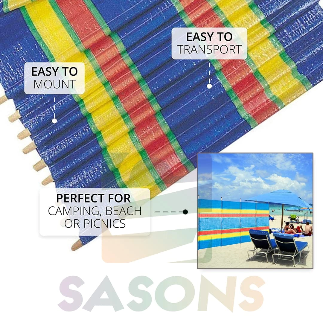 6 Poles Large Windbreak