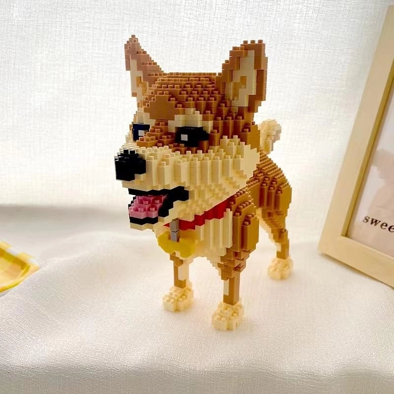 Building Block Animal Bricks Dog Shiba Inu - 1850 pcs