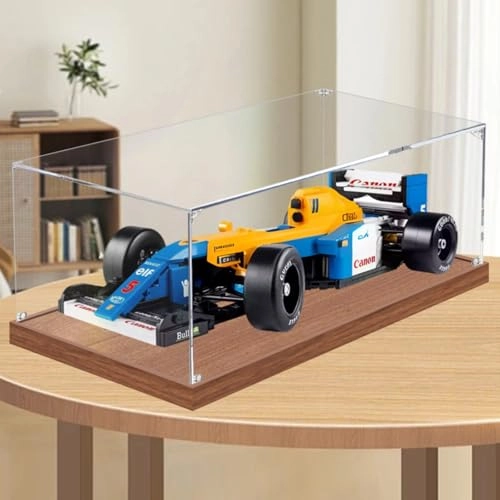 Figures Display Box for LEGO 10353 Williiams Racing FW14B & Niigel Mansell - F1 - acrylic 2mm/3mm