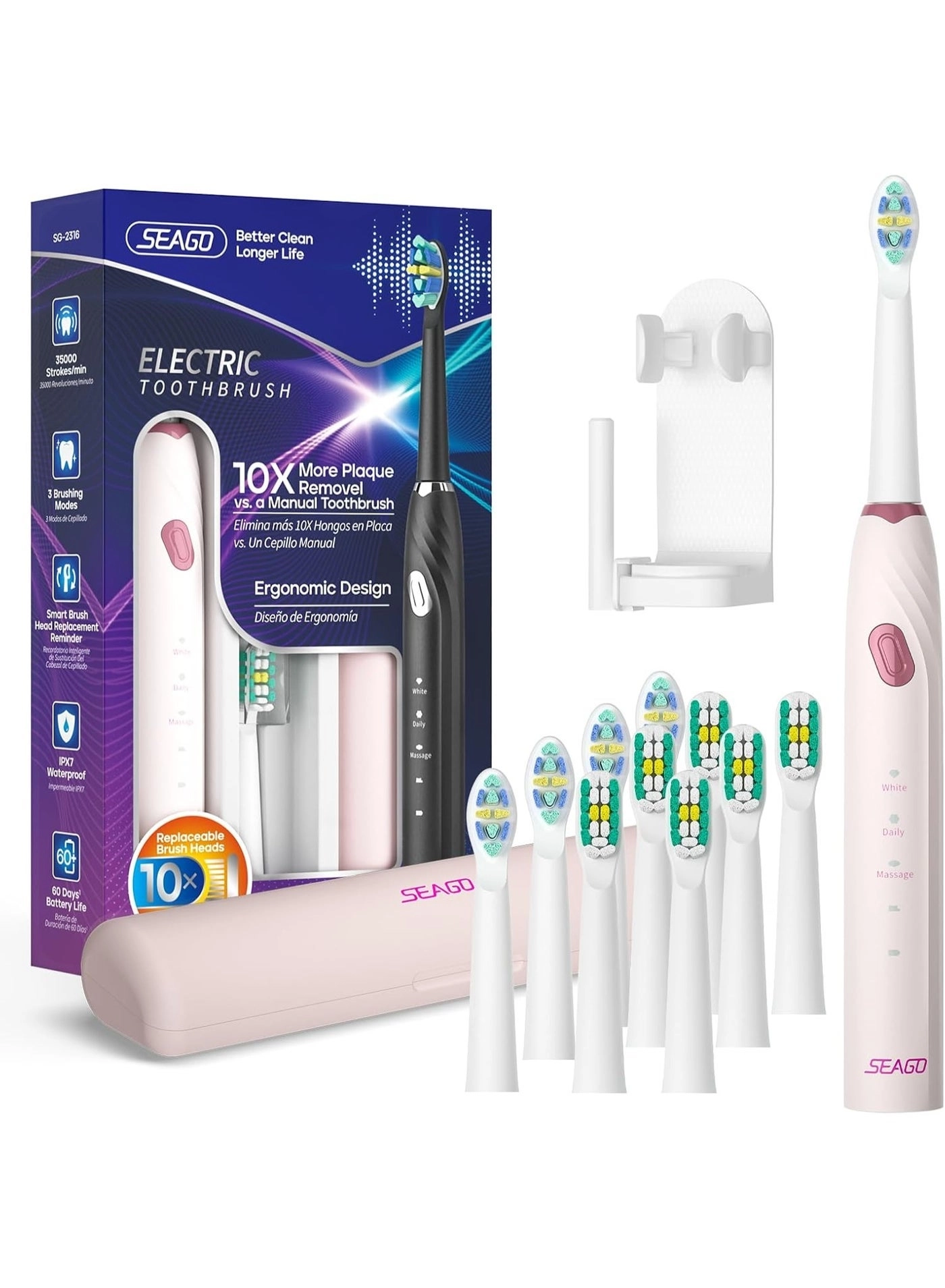 SG-2316 - 10 Brush Heads Travel Case