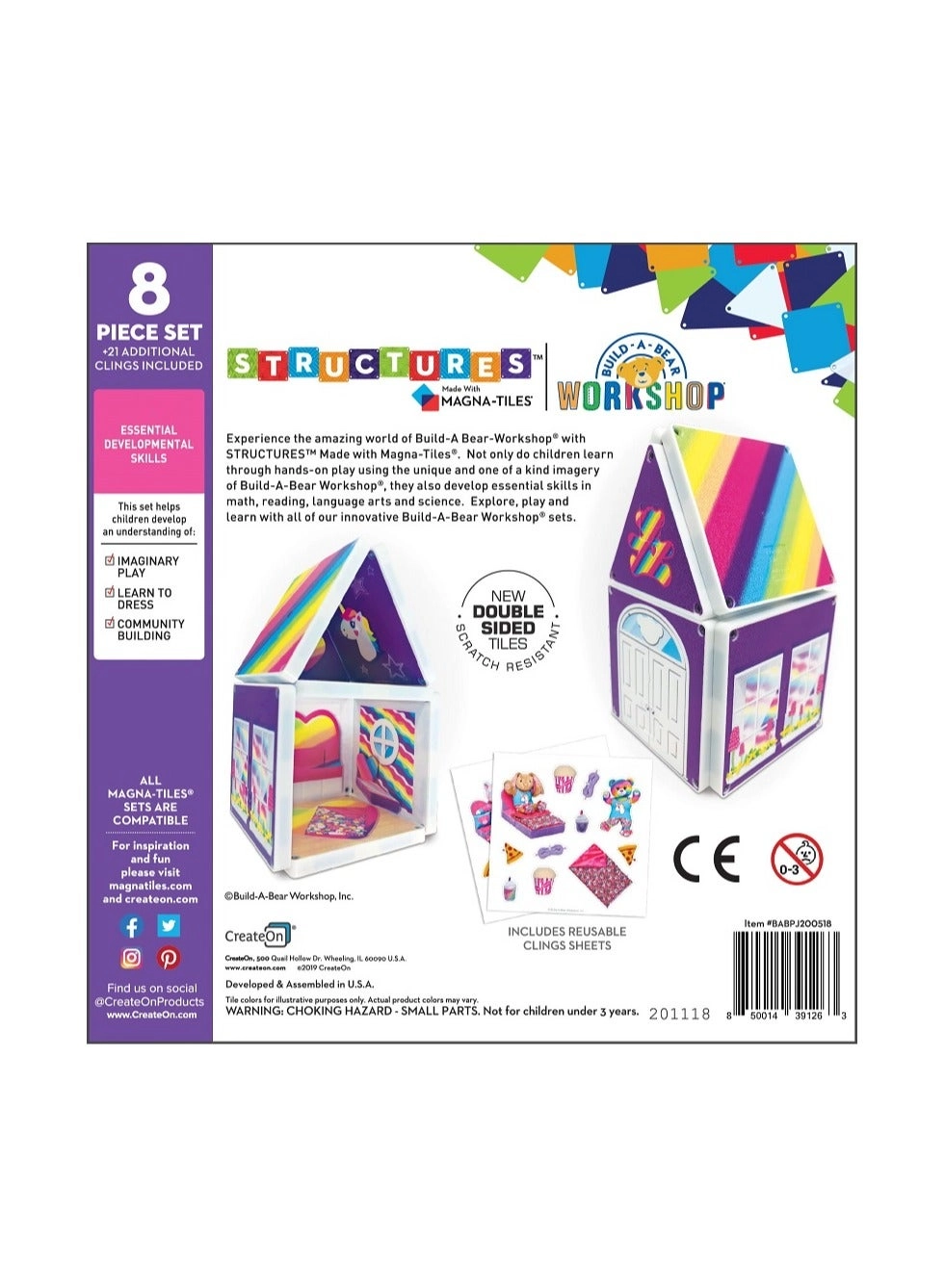 Pajama Party Cub Condo - Build-A-Bear 8 pcs