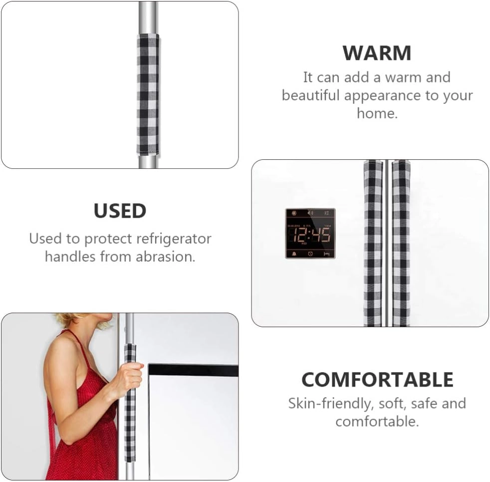 Refrigerator Door Handle Covers - can fit all kinds of refrigerator door handles, microwave oven, dishwasher and other electric appliance handles