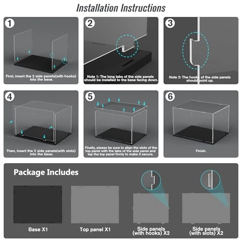 Acrylic Display Case - 1 piece(s) Compatible with Lego Hogwarts Castle 76419, Lego Himeji Castle 21060, Lego Snow White 43242