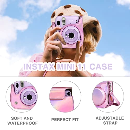 Case - Magic Pink + Adjustable strap + Photo album + Four-color filter + Frame sticker + Camera sticker + Selfie mirror