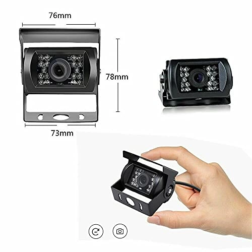 Reversing Camera - Night vision 648×488 + 7" Car Monitor - 800*480 TFT