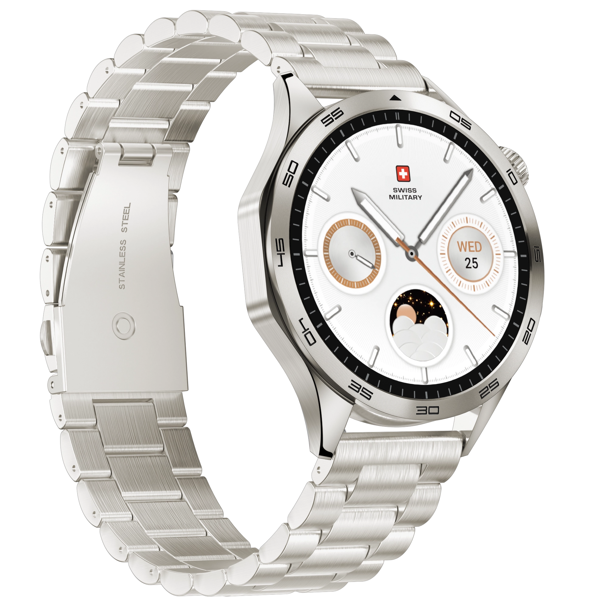 Smartwatch 45mm Stainless Steel GPS