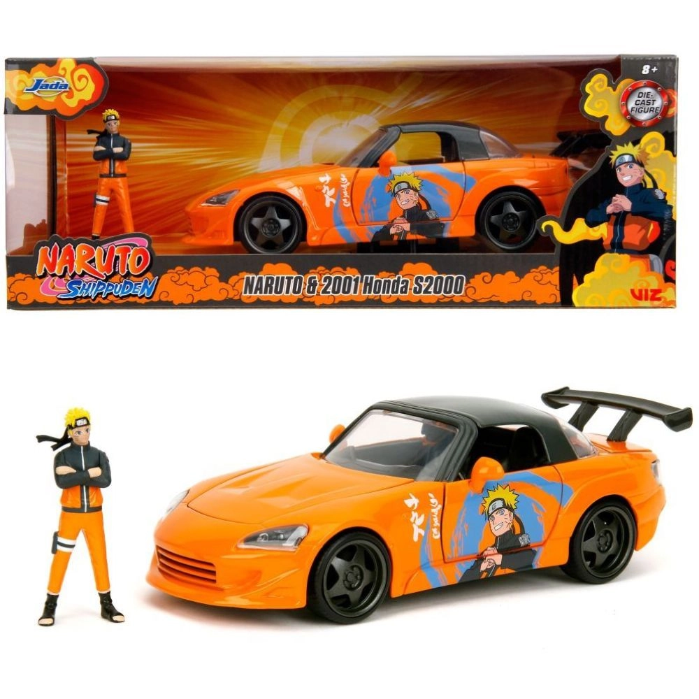 Jada Toys Naruto Shippuden Naruto + 2001 Honda S2000 - 1:24