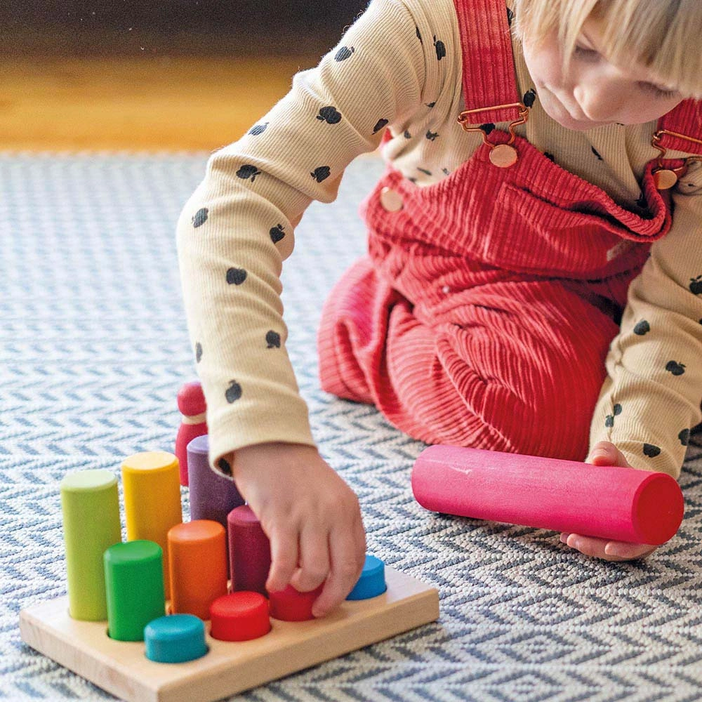 Stacking Rainbow Toy - Suitable for 3 years and above 12 pieces
