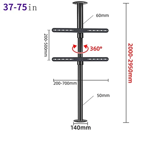 TV Ceiling Mount - 50kg 32-75 inch