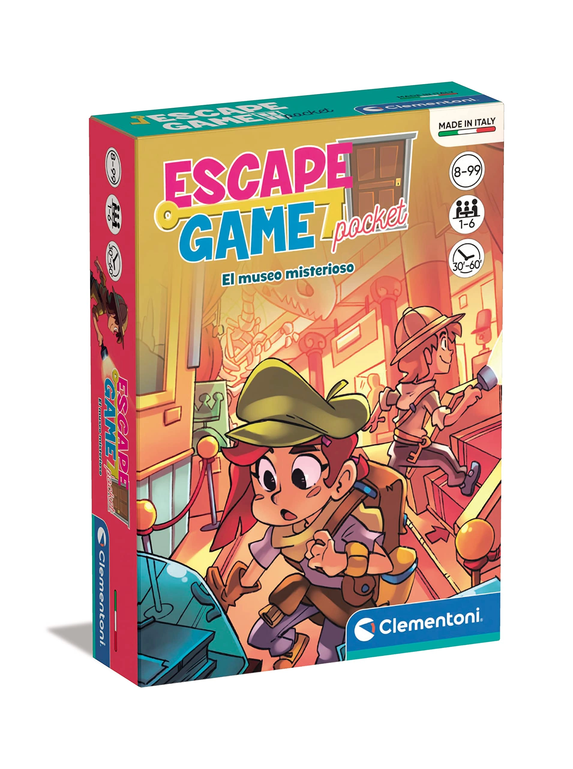 Clementoni ESCAPE Game-EL MUSEO MISTERIOSO - Card Game (CASTELLANO)