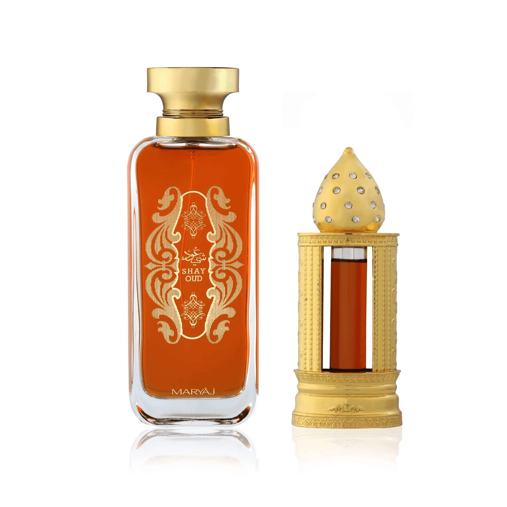 AJMAL PERFUMES LLC SHAY OUD Eau de Parfum 100 ml + DHAN AL OUD YA ROUHI Perfume Oil 3 ml
