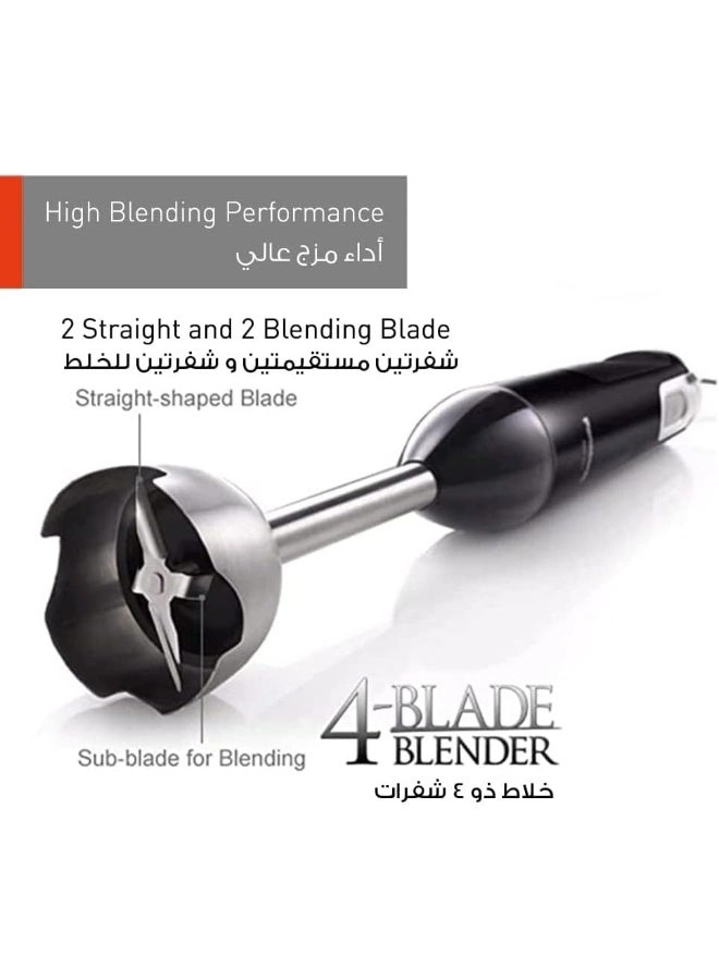 MXSS40B - Hand Blender 4-in-1 Stainless Steel Shaft