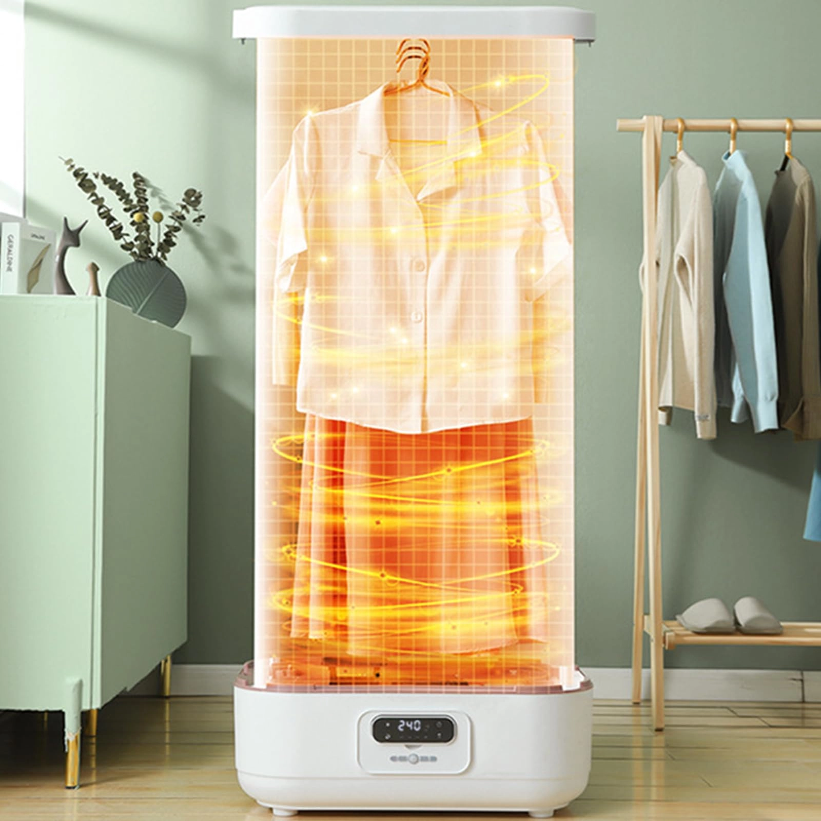 Clothes care machine - 900W steam 600W drying