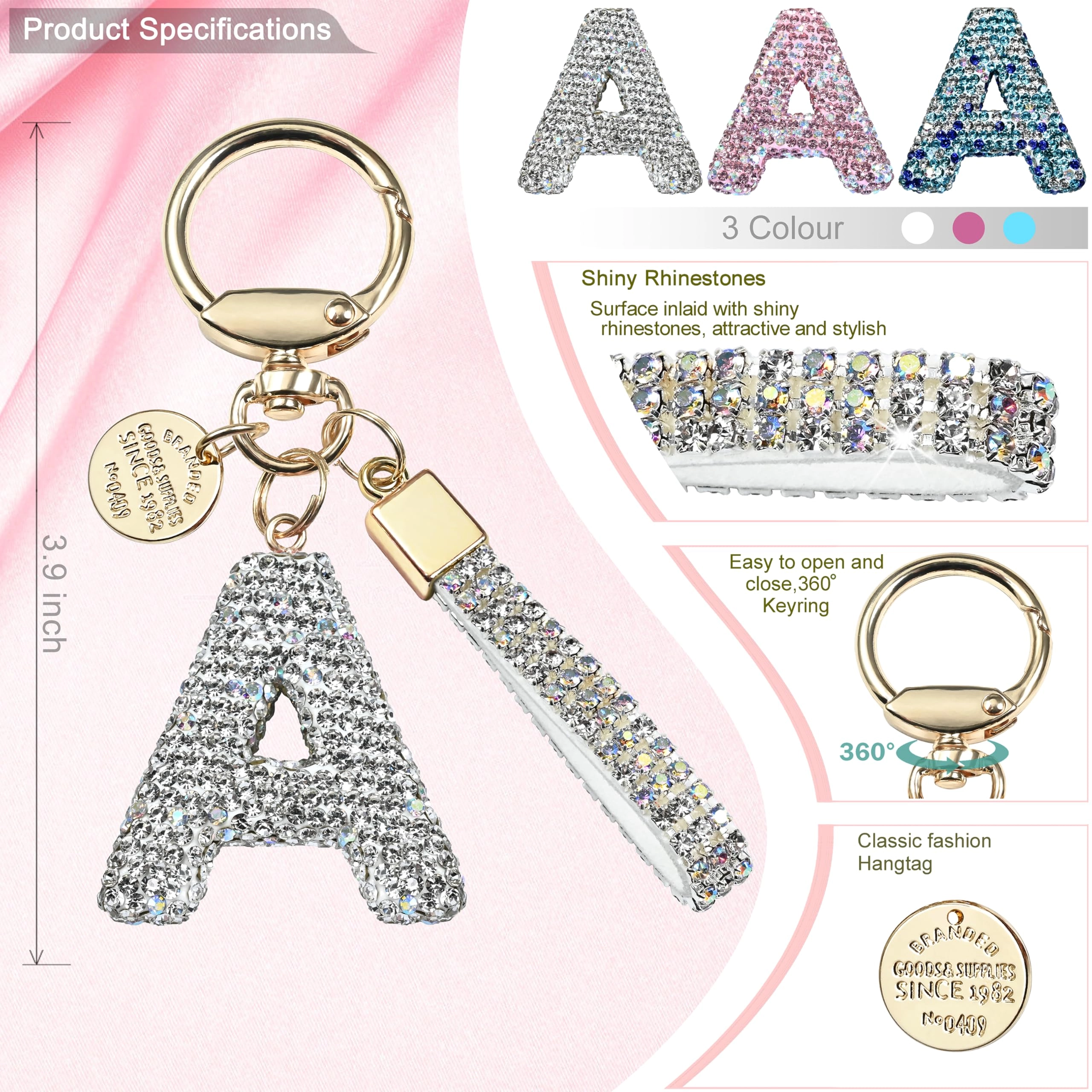 Initial Letter Keychain - Letter